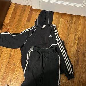 Mens adidas matching hoodie (XL) and joggers (M) BOTH WORN